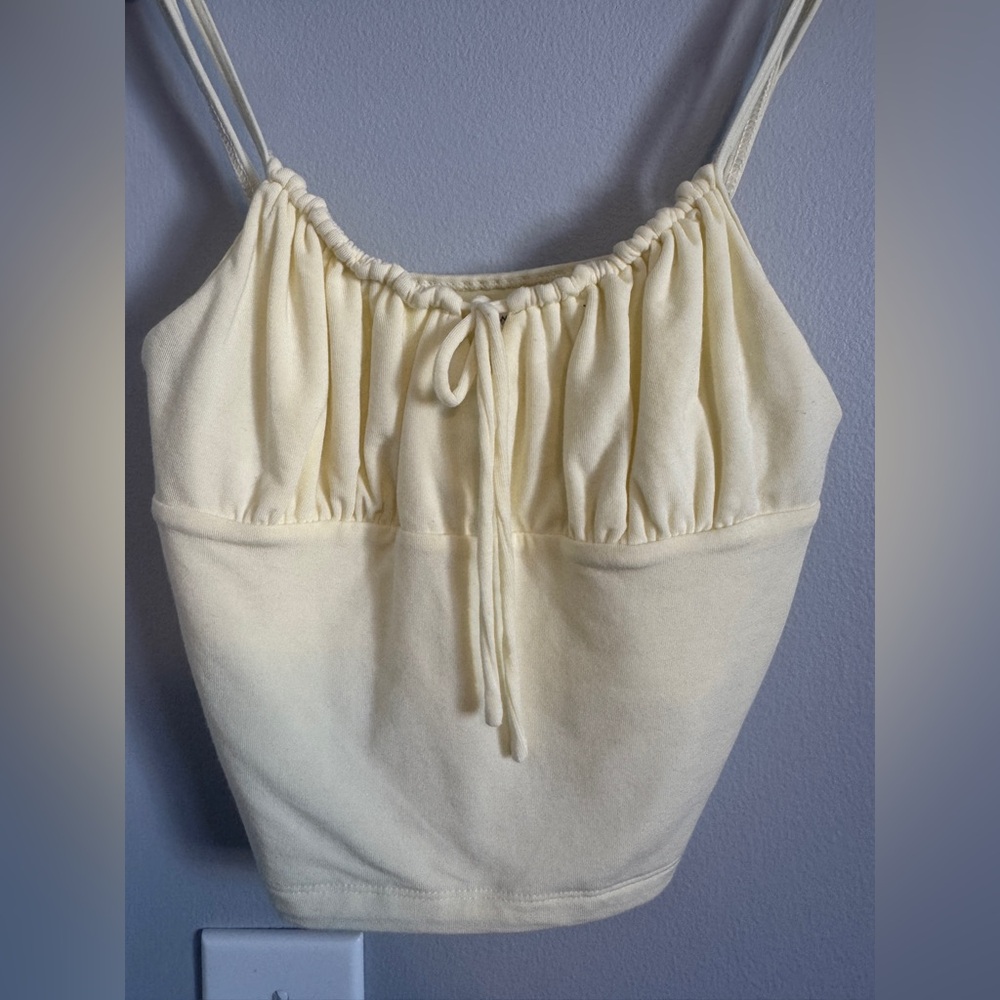 Wilfred Butter Yellow Ruched Top - Picture 3 of 3